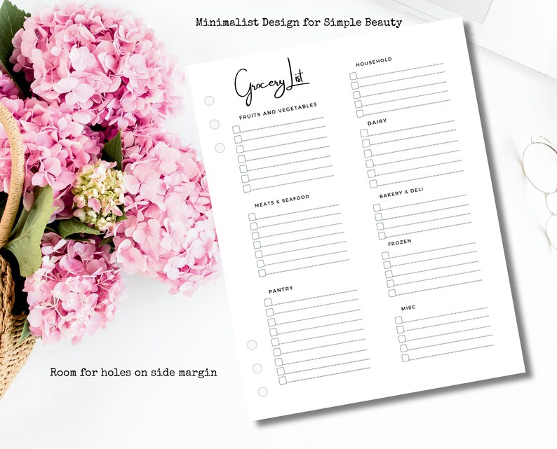 Free printable grocery list and meal planner - tapeserg
