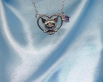 Kuromi Necklace – Gothic Kawaii Sanrio-Inspired Pendant for Fans