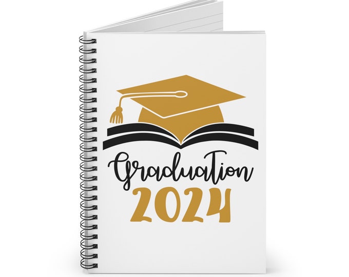 Graduation 2024 Spiral Notebook - Ruled Line