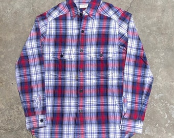 Vintage Rare Saint Laurent Paris Plaid Work Shirt