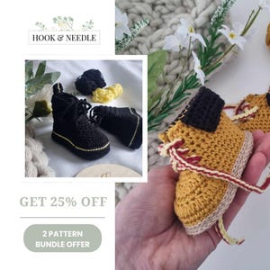 Patterns only: Baby boots crochet patterns, Crochet baby booties, toddler shoe crochet pattern, newborn baby gift, baby shower gift DIY
