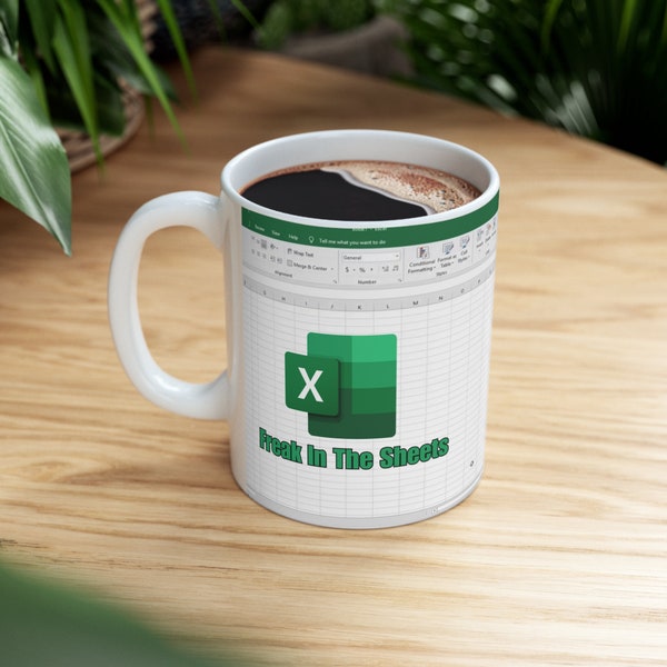 Excel 'Freak In The Sheets' Mug