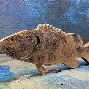Goliath Grouper Magnet 3D Printed & Hand Painted 