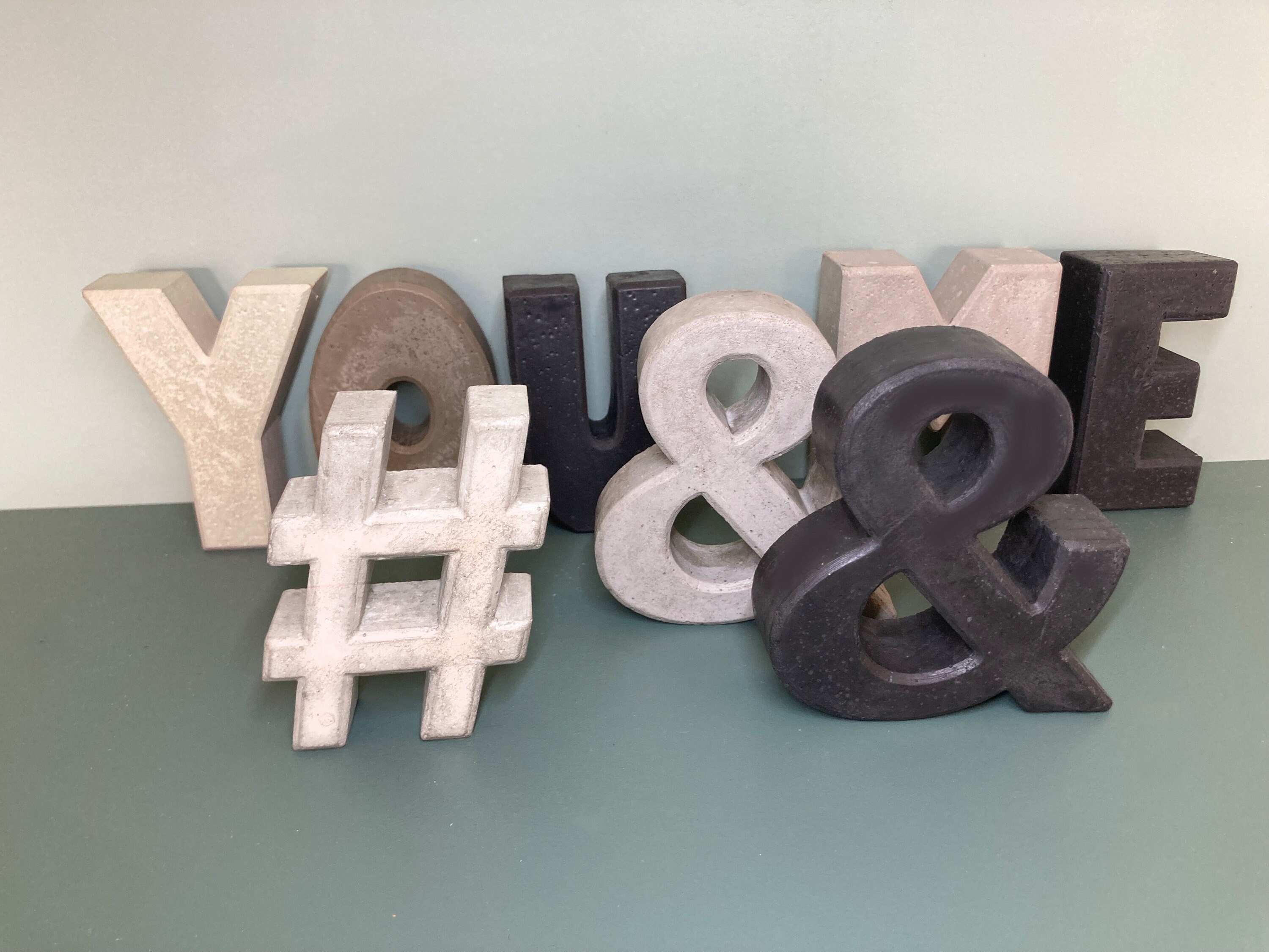 Tivendis Buchstaben Alphabet Mit Sonderzeichen Aus Beton