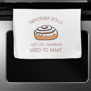 Funny Kitchen Towels: Sublimated Waffle Weave Microfiber