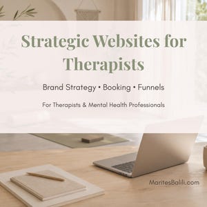 Therapist Website Custom WordPress Web Design, Booking Page, Brand Strategy, Marketing Funnel, Elementor Site
