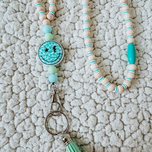 Smiley Face Teacher/Counselor Lanyard (3 color options)