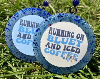 Bluey Car Air Freshener: Cardstock Round Freshie