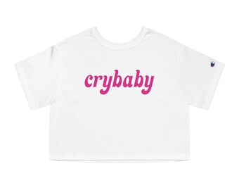 crybaby Adult Champion Women's Heritage Cropped T-Shirt