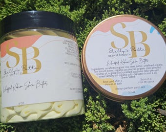 Manteca corporal de karité kokum orgánica: sin perfume, utiliza aceites prensados en frío