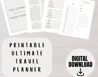 Adventure Awaits: The Ultimate Printable Travel Planner and Itinerary
