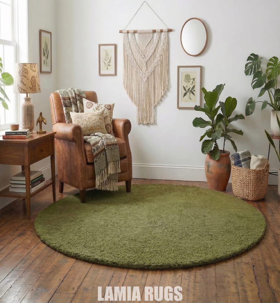 ラグ・カーペット Kyne Stamp Circle Rug by ROOM Black Jet Black 5