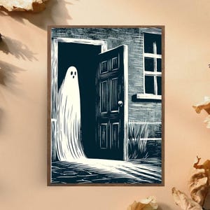 Schizzo di illustrazione fantasma – Arte murale stampabile (download digitale)