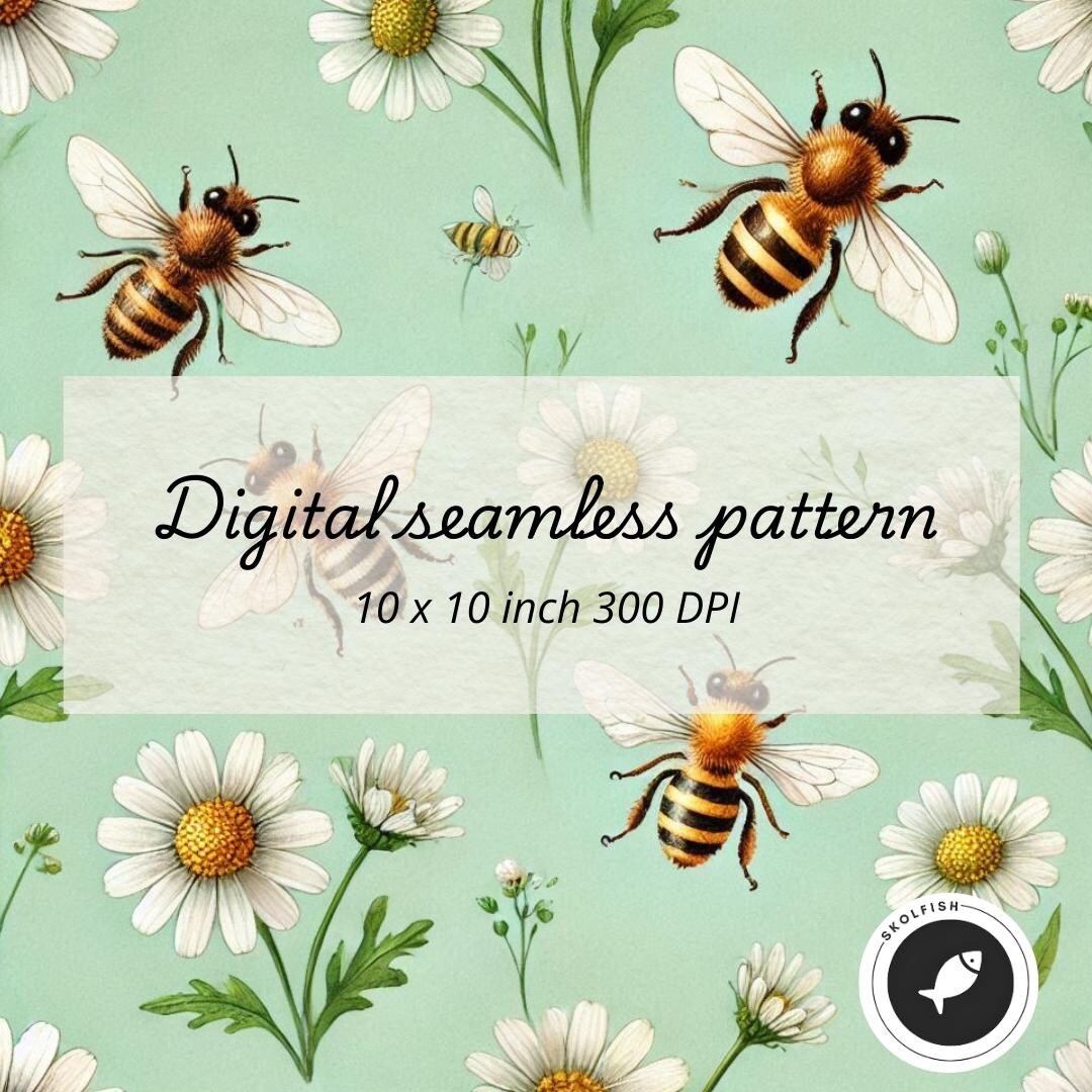Digital Downloadable Seamless Repeating Pattern, Seamless Pattern ...