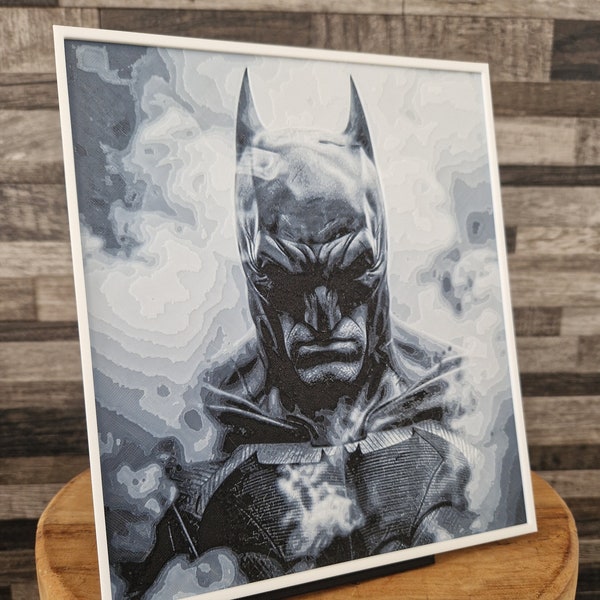 Tableau de Batman réalisé en relief en impression 3D (Image / affiche / Poster)