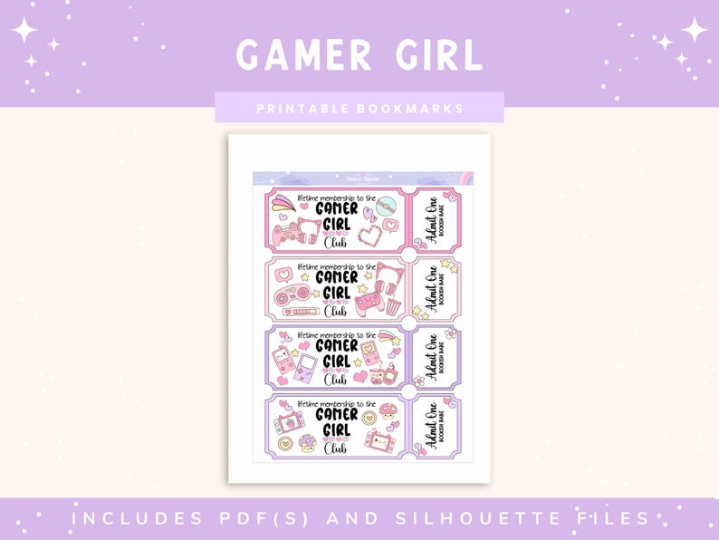 Game Bookmarklets Printable Bookmark Set, Digital Bookmarks, Book Lovers, Bookish ...