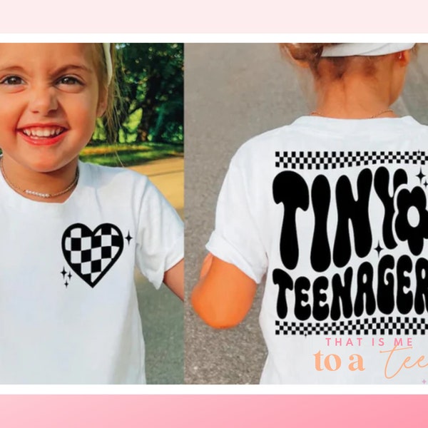 KIDS Tiny Teenager T-shirt | Childrens T-Shirts | Everyday T-Shirts | Unisex | Kids T-shirt | Child T-shirts | Tiny Teenager childrens shirt