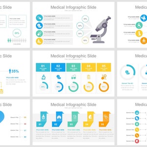 Custom Medical Powerpoint Template, Nursing Presentation template, Medical google slides template, Medical keynote, Health Care Template