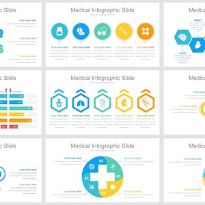 Custom Medical Powerpoint Template, Nursing Presentation template, Medical google slides template, Medical keynote, Health Care Template