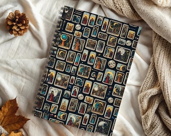 Tarot Card Journal: Witchy Divination Notebook, Book of Shadows