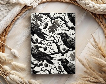 Diario del Cuervo: Cuaderno de Brujería Gótica - Libro de Hechizos de Otoño