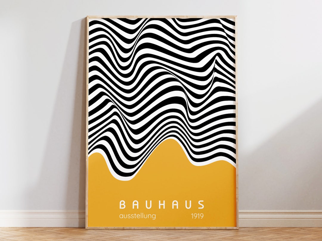 bauhaus-beach-waves-poster-printable-mid-century-modern-print-bauhaus