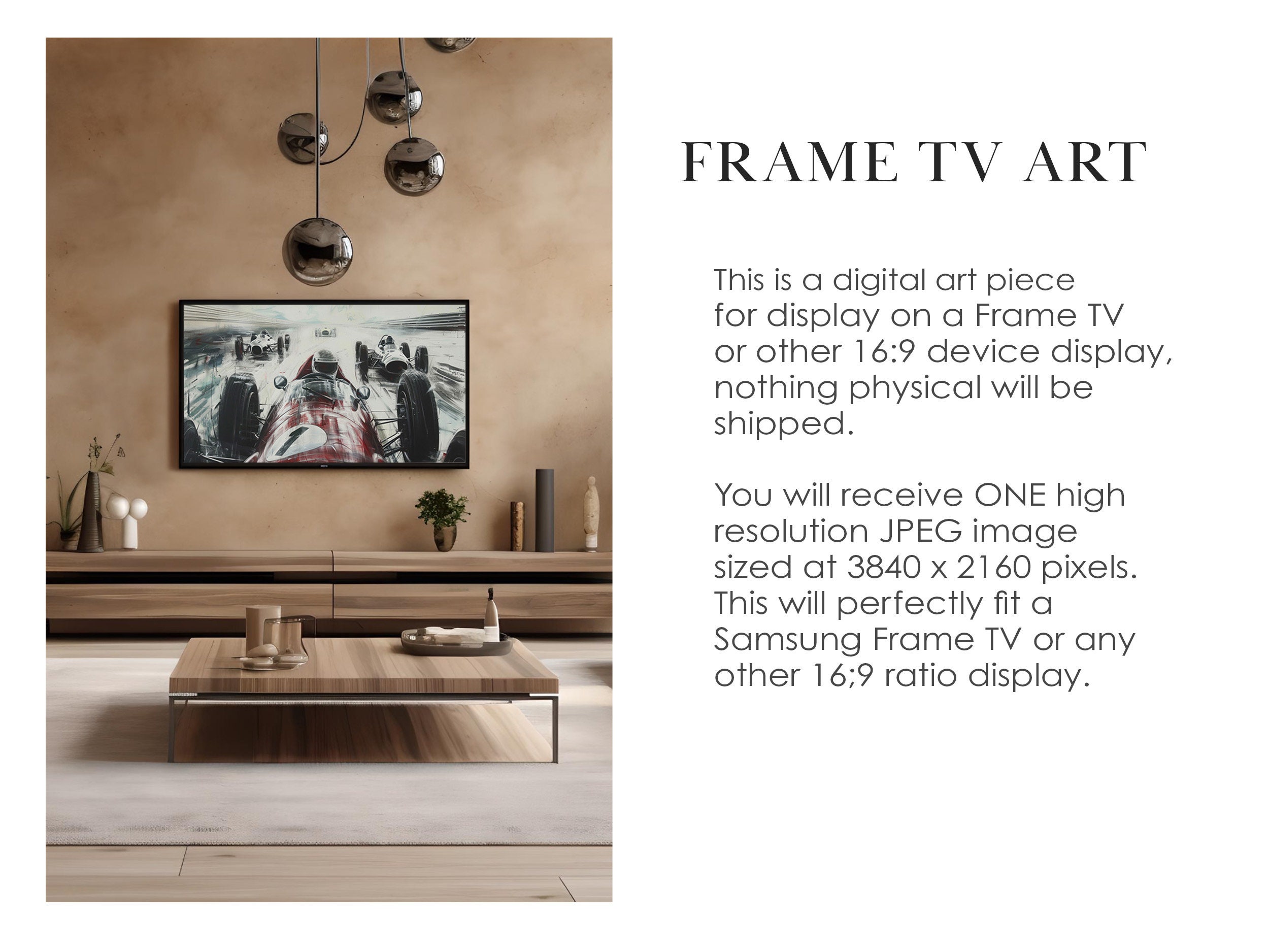 Frame TV Art Motor Sport, Grand Prix Art for TV, Samsung Frame TV Art ...