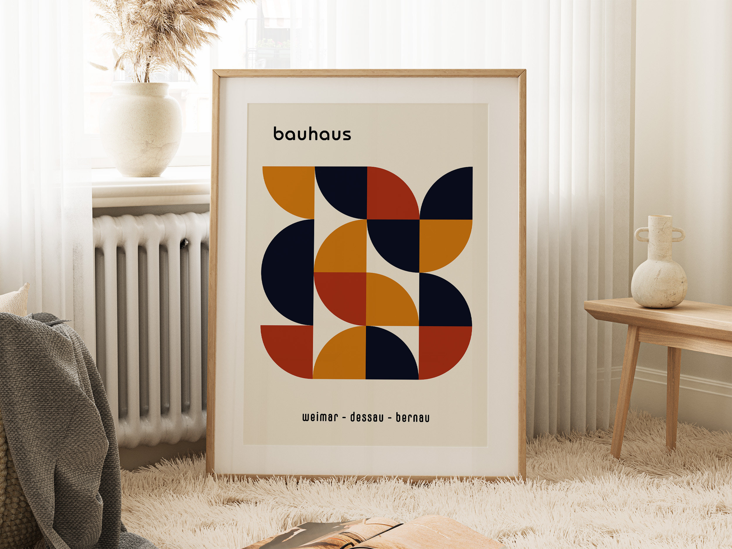 Bauhaus Poster Download Mid Century Modern Art Print, Bauhaus Geometric ...