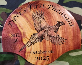 Plaque de montage d'éventail de queue de tétras faisan sur mesure