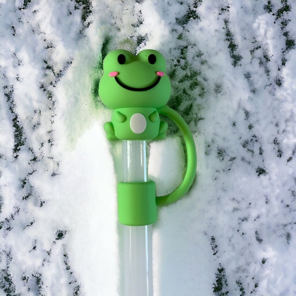 Stanley Cup Accessories Cute Frog Stanley cup straw Topper Quencher 30 oz Quencher 40 oz Straw Topper animal straw topper