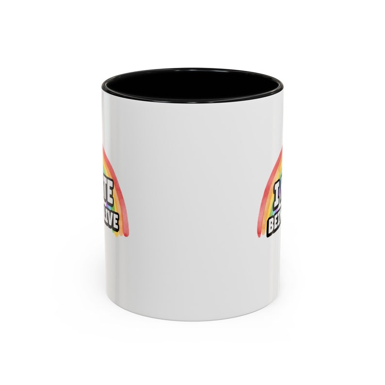 Taza divertida de humor negro de 325 ml: Odio estar vivo. Tazas sarcásticas con arcoíris y vibras depresivas. imagen 9