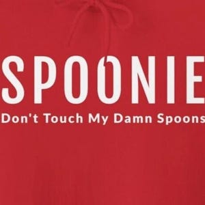 Spoonie Hoodies for Spoonies Awareness : Don&#39;t Touch My Spoons Funny Shirt Chronic Illness Autoimmune