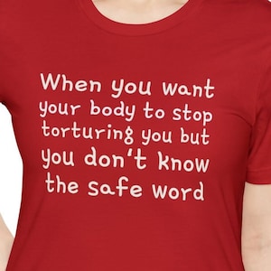 Funny Chronic Illnesses Autoimmune Pain T-Shirt Safe Word Fibromyalgia Lupus MCTD Humorous Tee