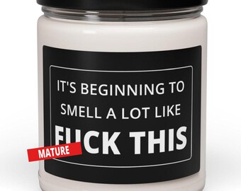 なんだかすごく臭くなってきた。この面白い香りのキャンドルはクリスマスっぽい。ユーモラスなギフトだ。