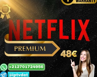 Compte Netflix || Netflix 4K Ultra Premium pendant 12 mois || L'offre se termine bientôt || 48 euros || contactez-nous sur WhatsApp