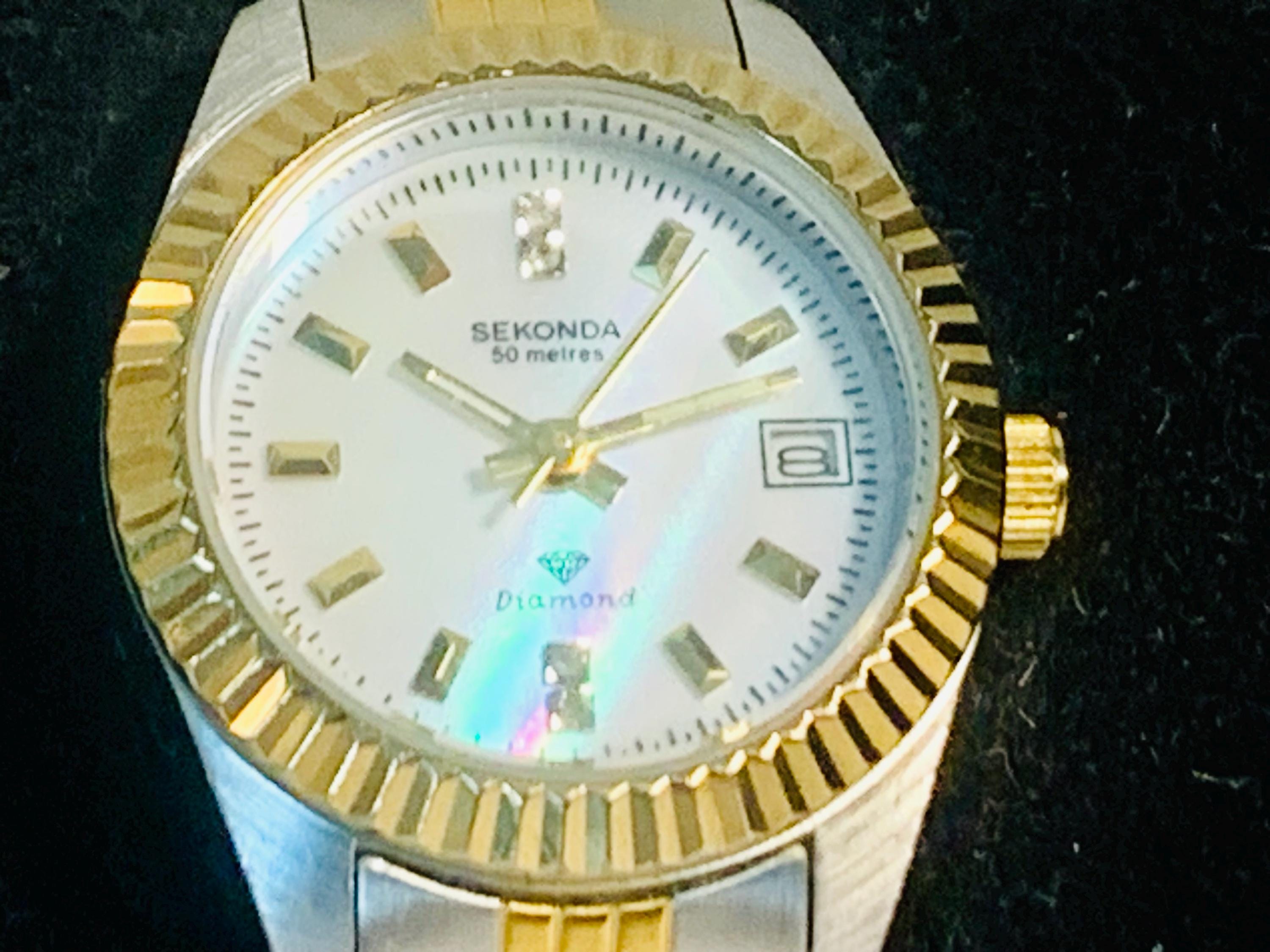 Vintage diamond Sekonda Ladies Watch Working Great Condition Etsy