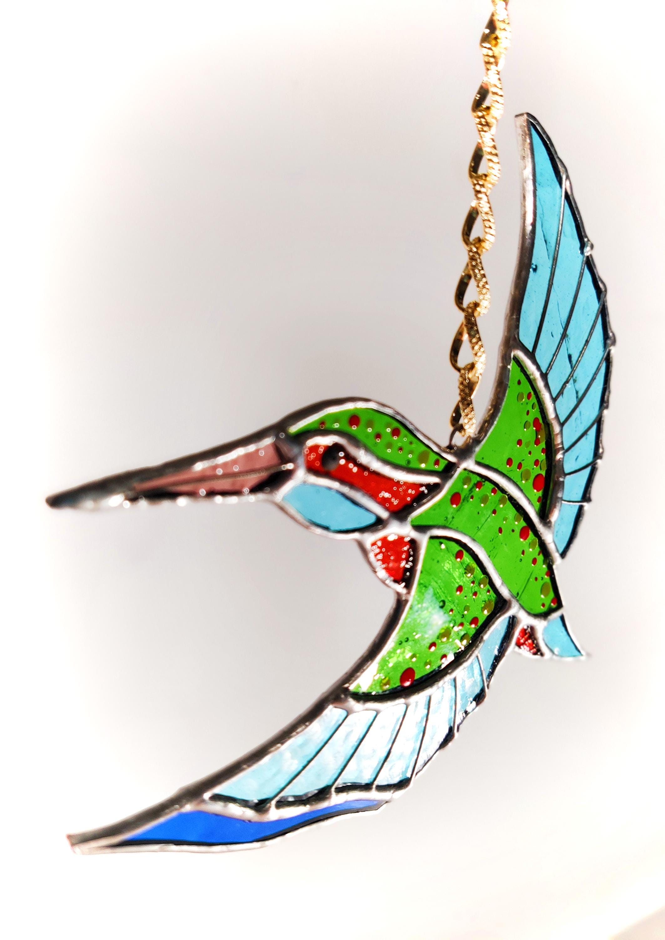 Kolibrie Glas-in-lood Suncatcher Kolibrie Geschenken Vogel Raamdecoratie -  Nederland, image size:2125x3000