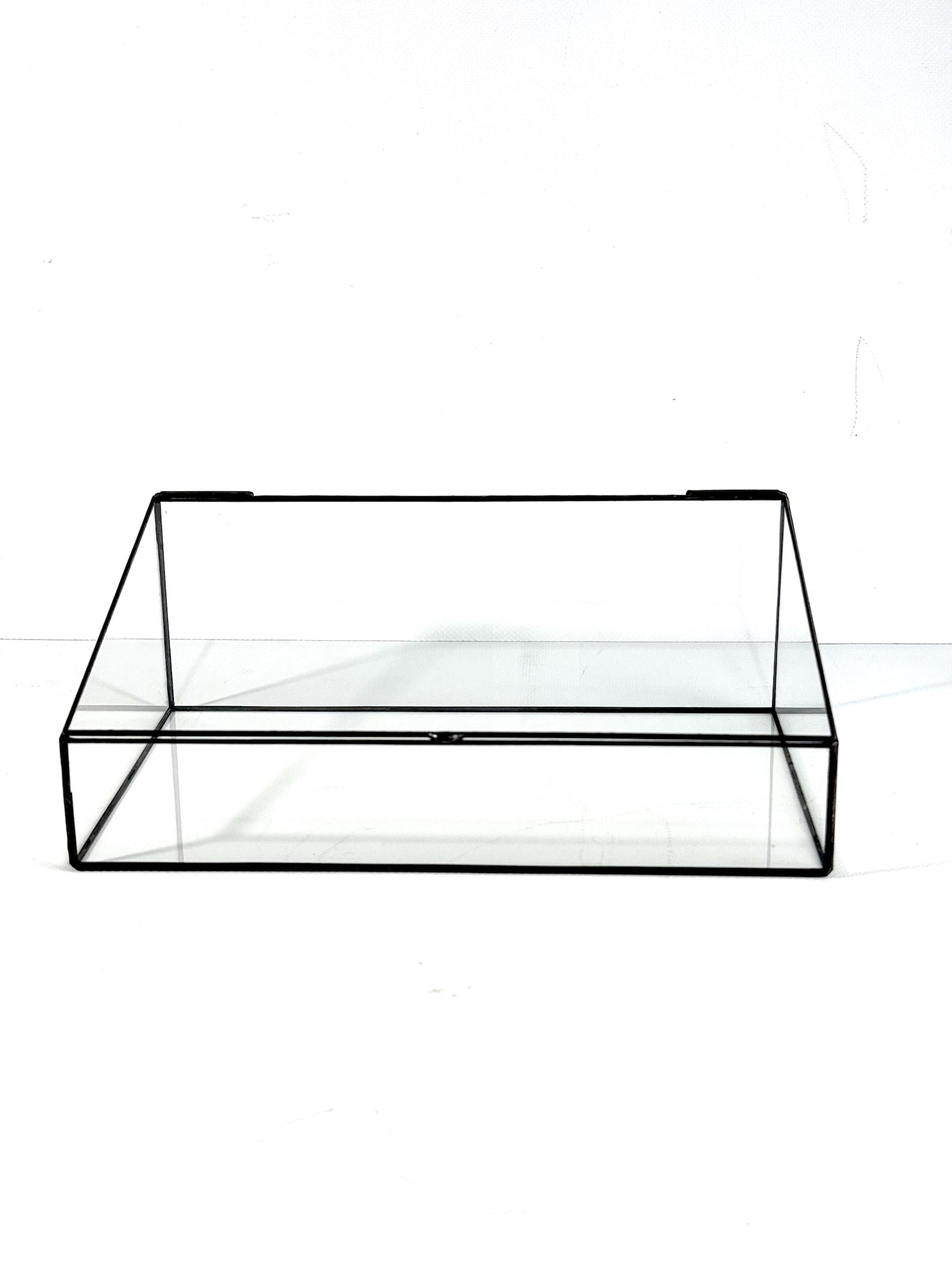 Handmade Glass Display Box, Glass Show Case, Minimalist Organizer for ...