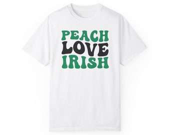Peace Love Irish Comfort Colors Unisex T-Shirt 2