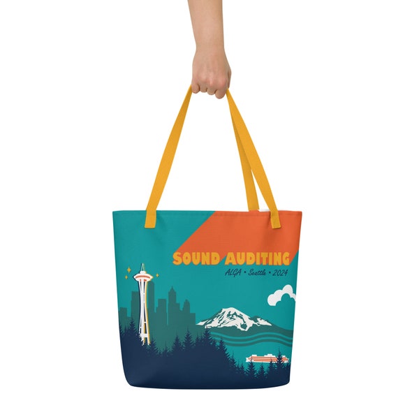 SOUND AUDITING Large Tote Bag with Interior Pocket