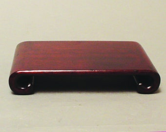 6" Lacquered Scroll Stand