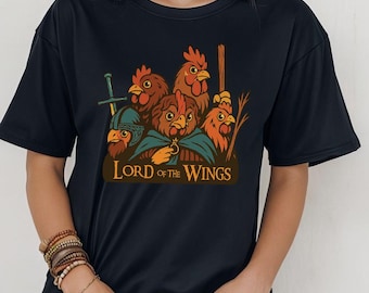 El Señor de las Alas SVG/PNG - Divertida parodia de arte de pollo, diseño de pollo de fantasía de El Hobbit, archivos digitales inspirados en ESDLA, envoltura de taza adicional, descarga