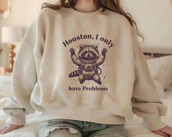 Funny Space Raccoon PNG: Sarcastic Sublimation Design
