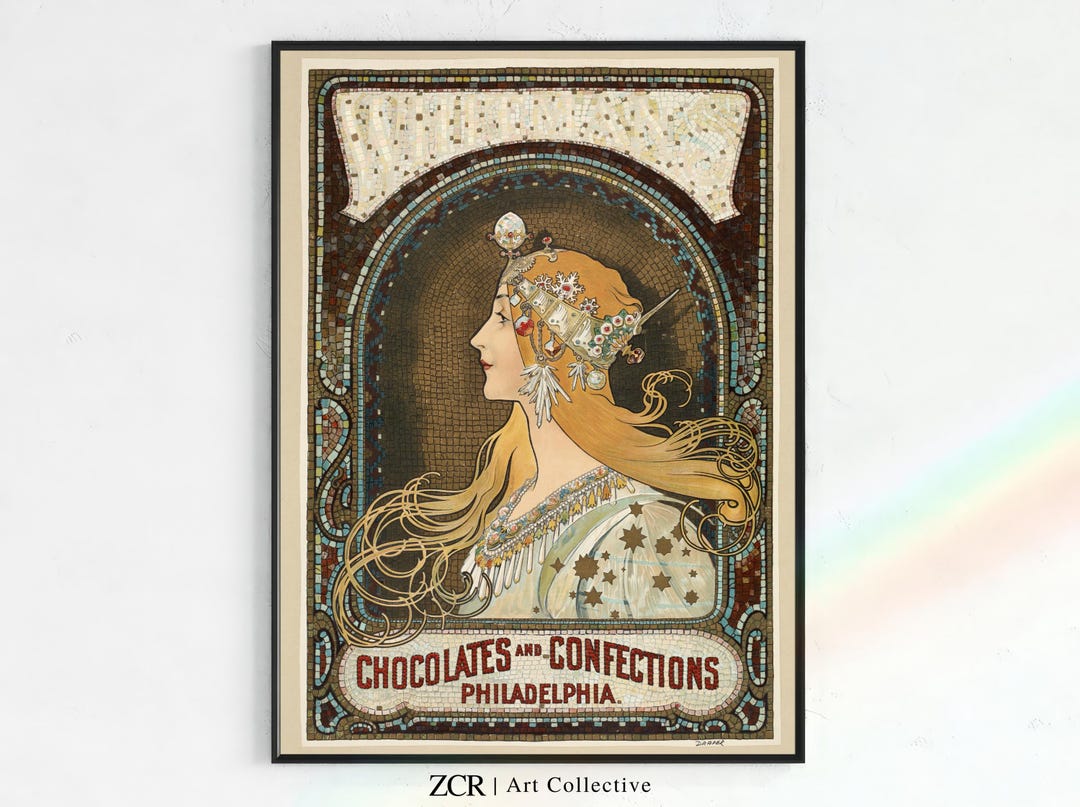 Mucha Signs Vintage Zodiac 1896 Poster DIGITAL PRINT Alphonse Mucha Art Nouveau ...