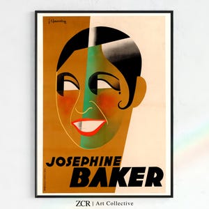Josephine Baker 1931 J. Chassaing Fine Art Poster Print, Dancer Wall Art, Paris Wall Art, PRINTABLE Bar Wall Art, Cabaret Art Deco Wall Art