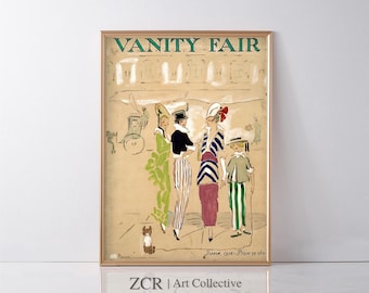 Vintage Vanity Fair Magazine Cover Print, June 1914 (Digital Download)