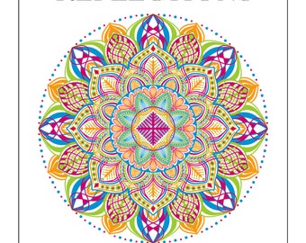 Inspirational Coloring Book, 'Divine Reflections: An Inner Journey Coloring Book', coloring book, quotes , inspirational quotes, adults/kids