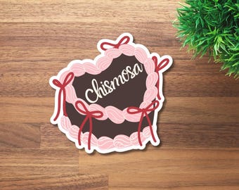 Chismosa Heart Cake Sticker