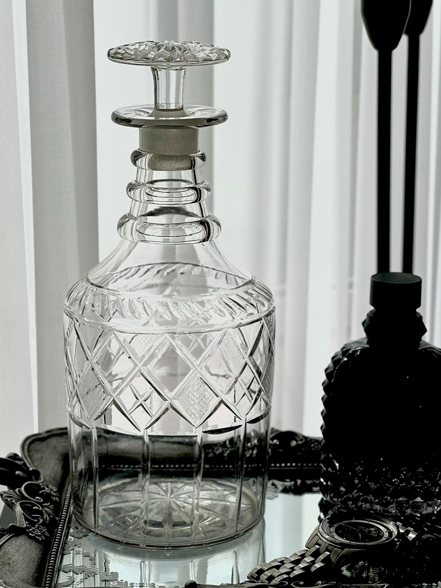 Early 19th Century Anglo-Irish Glass Decanter - Circa 1815