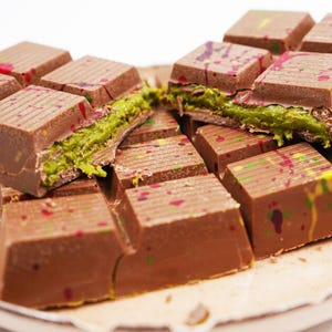 Pistachio Kunafa Chocolate Bar: Handmade Dubai Dessert Treat